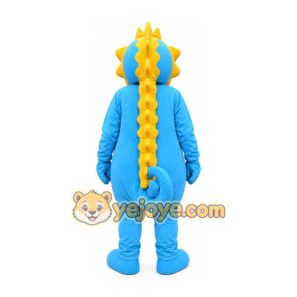 Blue Seahorse Mascot Costume Blue Seahorse Mascot Costume