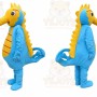 Blue Seahorse Mascot Costume