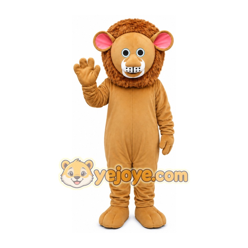 Tan Lion Mascot Costume Tan Lion Mascot Costume