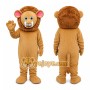 Tan Lion Mascot Costume
