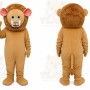 Tan Lion Mascot Costume