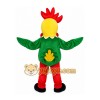 Green Rooster Mascot Costume Green Rooster Mascot Costume