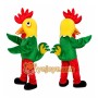 Green Rooster Mascot Costume