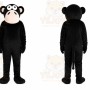 Black Monkey Mascot Costume