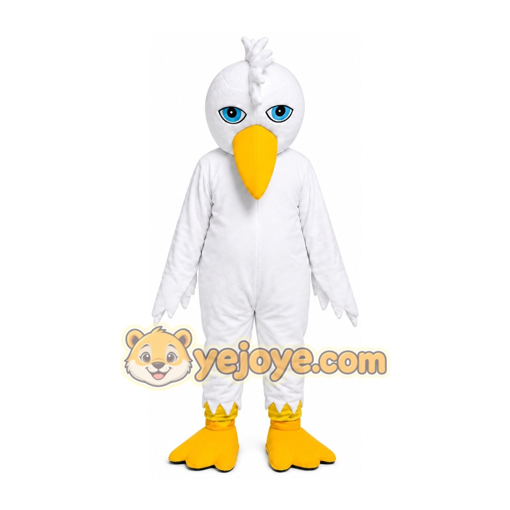 White Duck Mascot Costume White Duck Mascot Costume