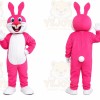 Pink Rabbit Mascot Costume
