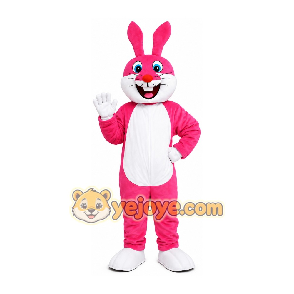 Pink Rabbit Mascot Costume Pink Rabbit Mascot Costume