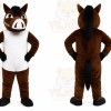 Brown Hog Mascot Costume