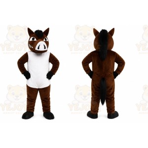 Brown Hog Mascot Costume