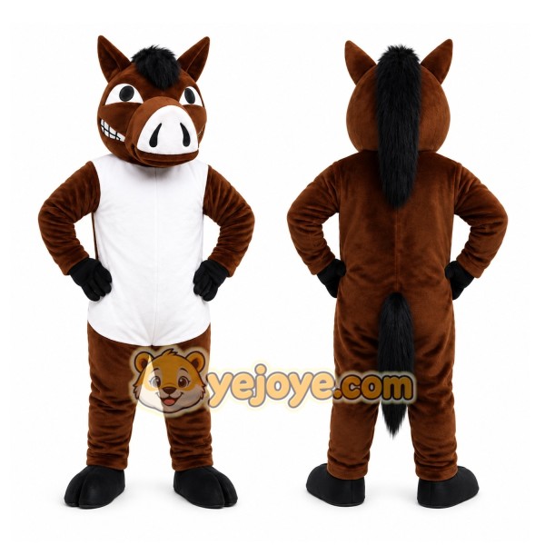 Brown Hog Mascot Costume