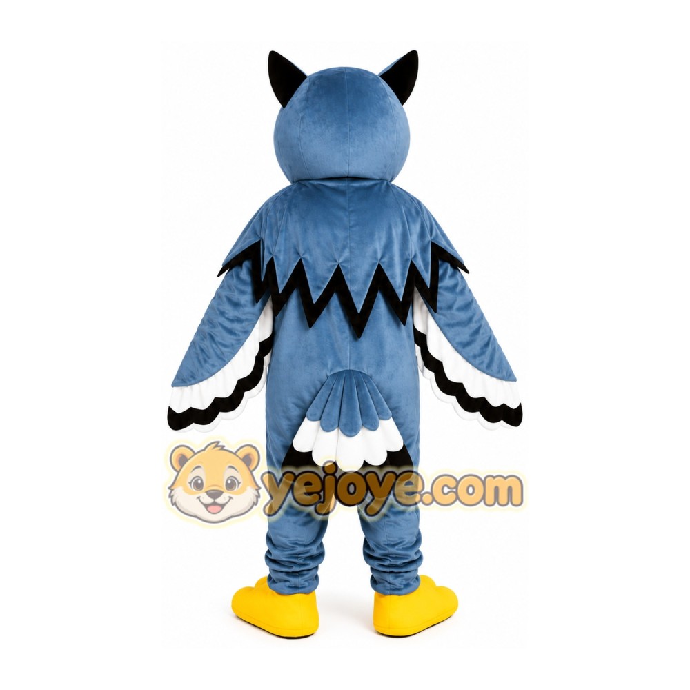 Blue Owl Bird Mascot Costume Blue Owl Bird Mascot Costume