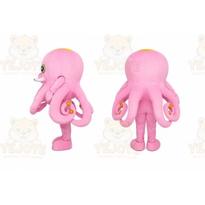 Pink Octopus Mascot Costume