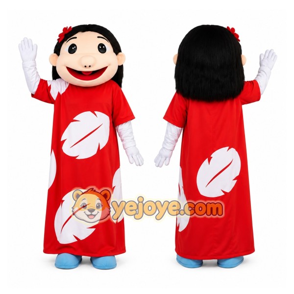 Hula Girl Mascot Costume
