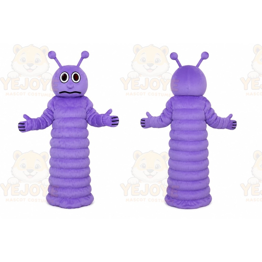 Purple Caterpillar Mascot Costume