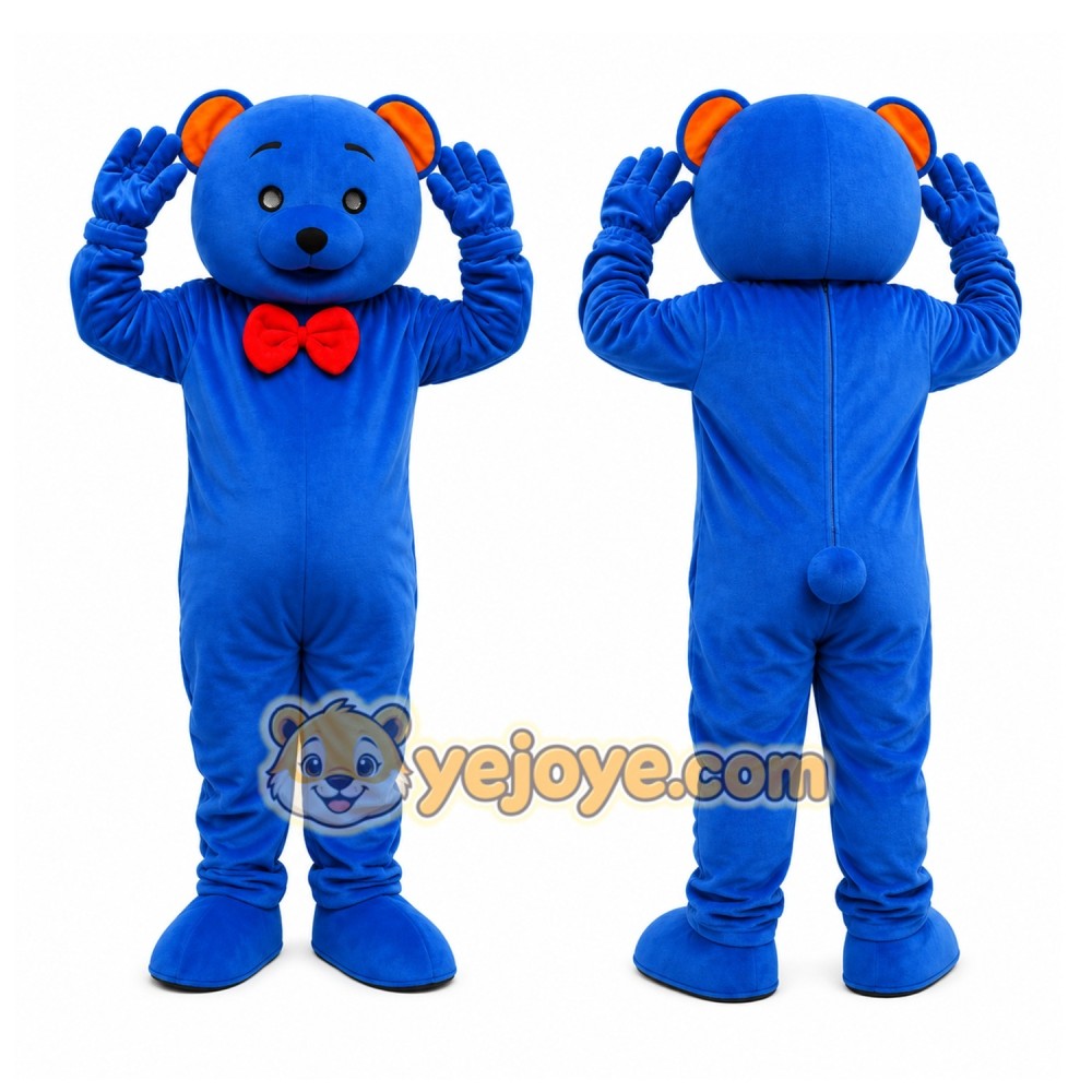 Blue Cartoon Bear Mascot Costume Blue Cartoon Bear Mascot Costume