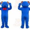 Blue Cartoon Bear Mascot Costume