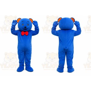 Blue Cartoon Bear Mascot Costume