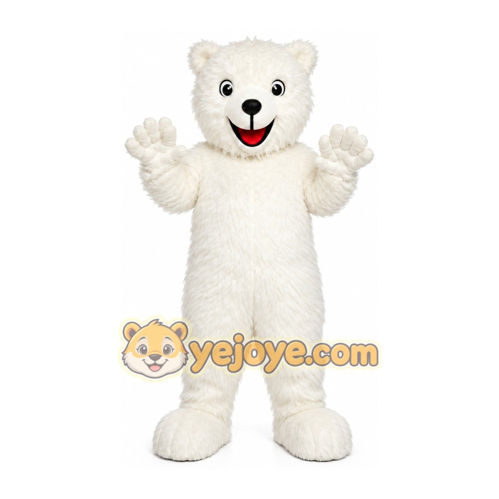 White Polar Bear Mascot Costume White Polar Bear Mascot Costume