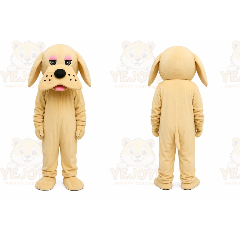 Beige Puppy Mascot Costume