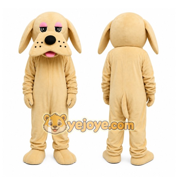 Beige Puppy Mascot Costume