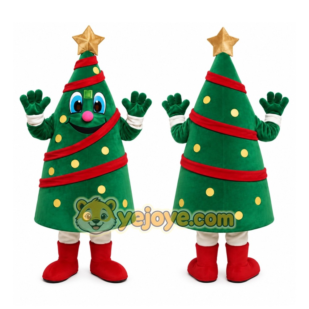 Christmas Tree Mascot Costume Christmas Tree Mascot Costume