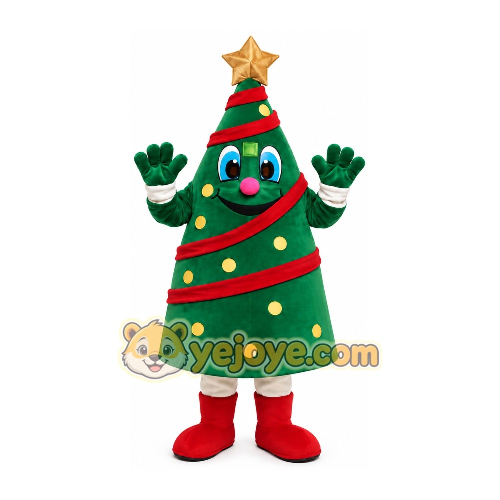Christmas Tree Mascot Costume Christmas Tree Mascot Costume