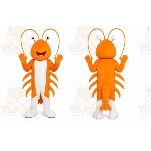 Orange Lobster Mascot Costume