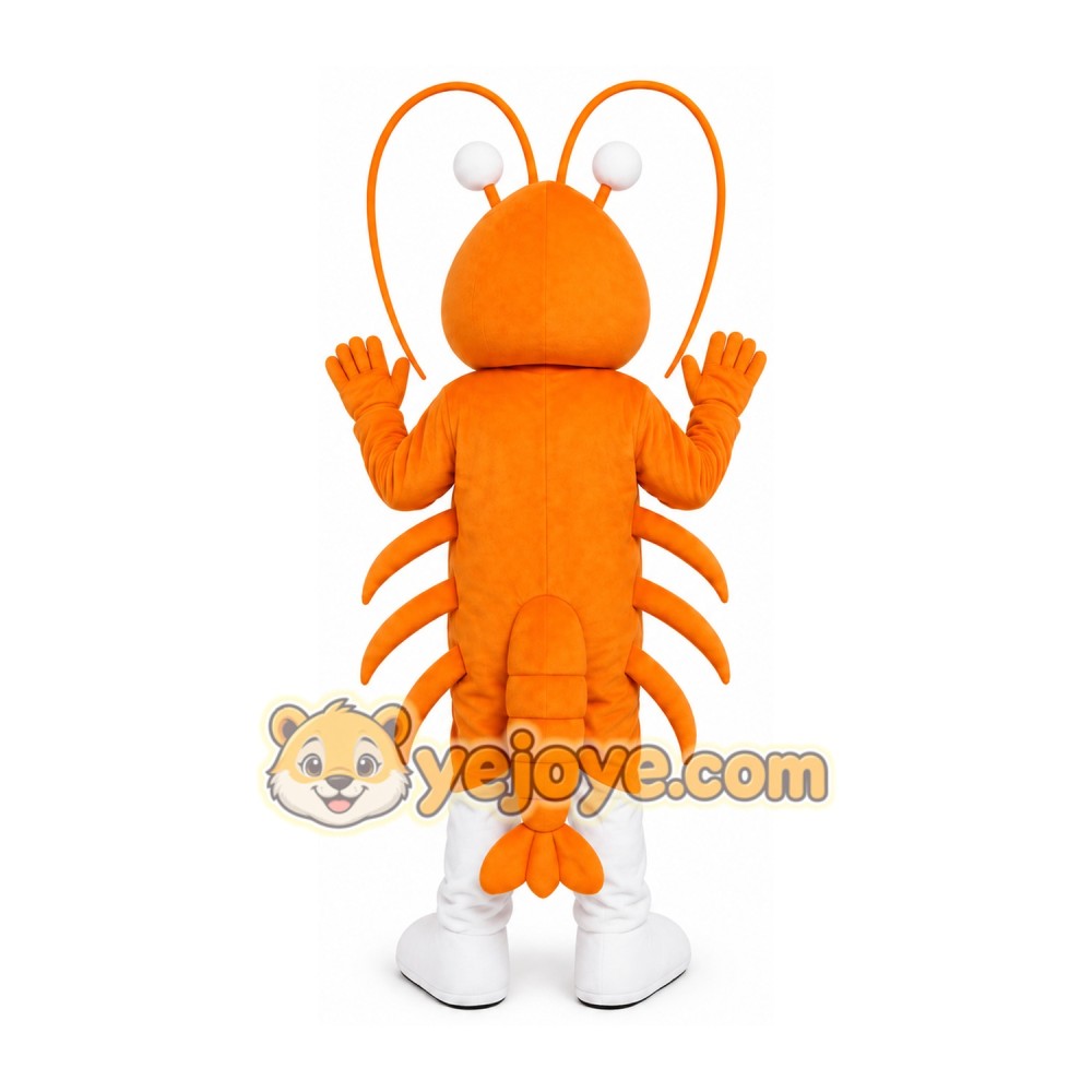 Orange Lobster Mascot Costume Orange Lobster Mascot Costume