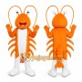Orange Lobster Mascot Costume