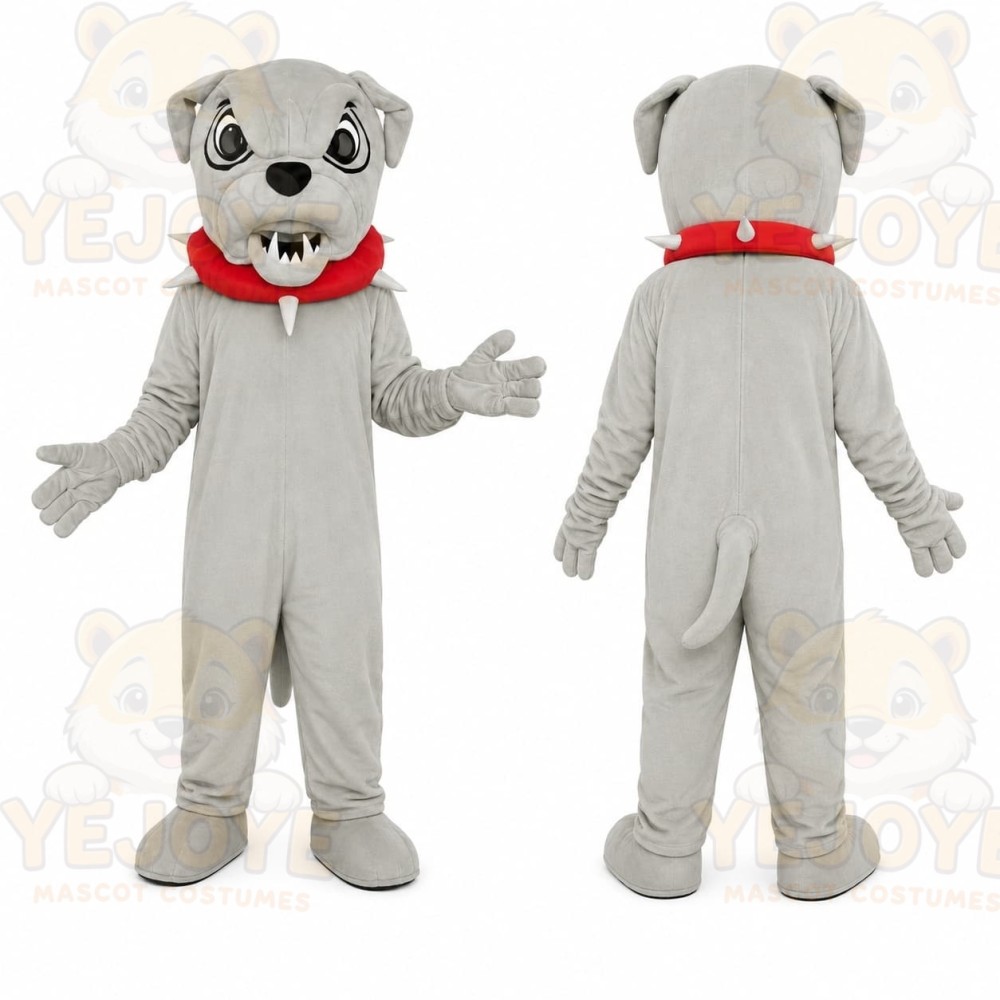 Gray Puppy Mascot Costume