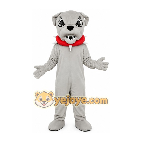 Gray Puppy Mascot Costume