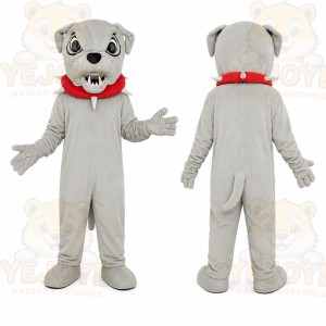 Gray Puppy Mascot Costume