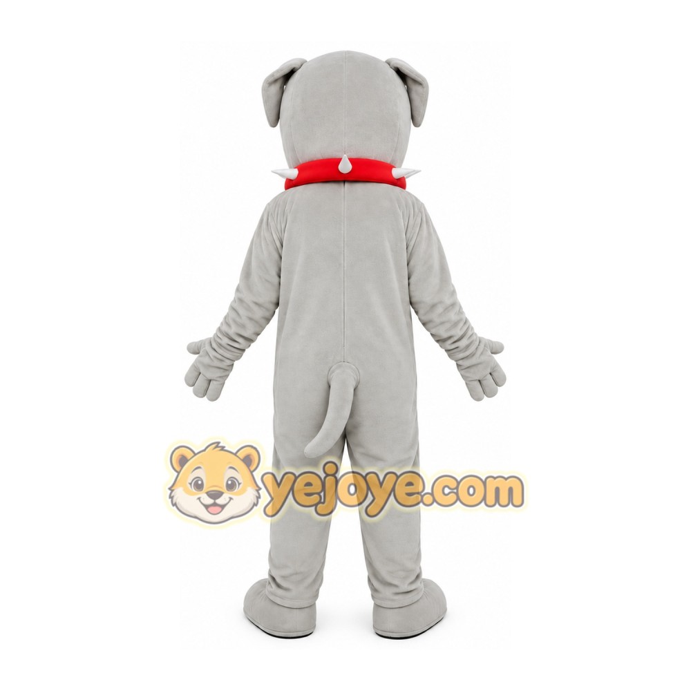 Gray Puppy Mascot Costume Gray Puppy Mascot Costume