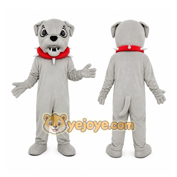 Gray Puppy Mascot Costume