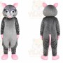 Gray Mouse Mascot Costume