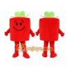 Red Gift Box Mascot Costume Red Gift Box Mascot Costume