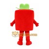 Red Gift Box Mascot Costume Red Gift Box Mascot Costume
