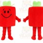 Red Gift Box Mascot Costume
