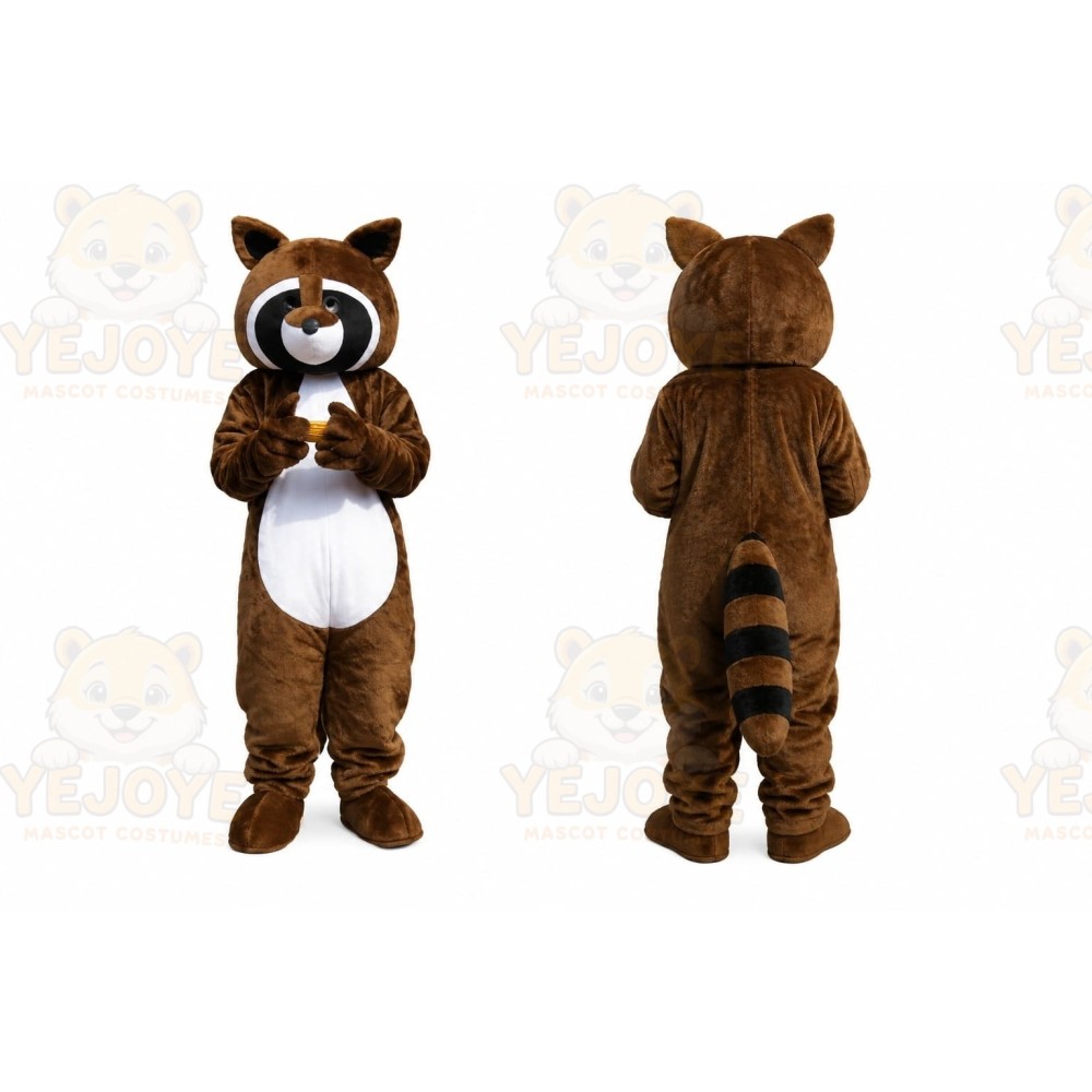 Brown Raccoon Mascot Costume
