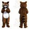 Brown Raccoon Mascot Costume