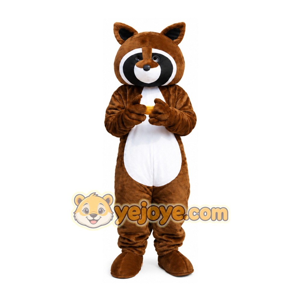Brown Raccoon Mascot Costume Brown Raccoon Mascot Costume