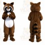Brown Raccoon Mascot Costume