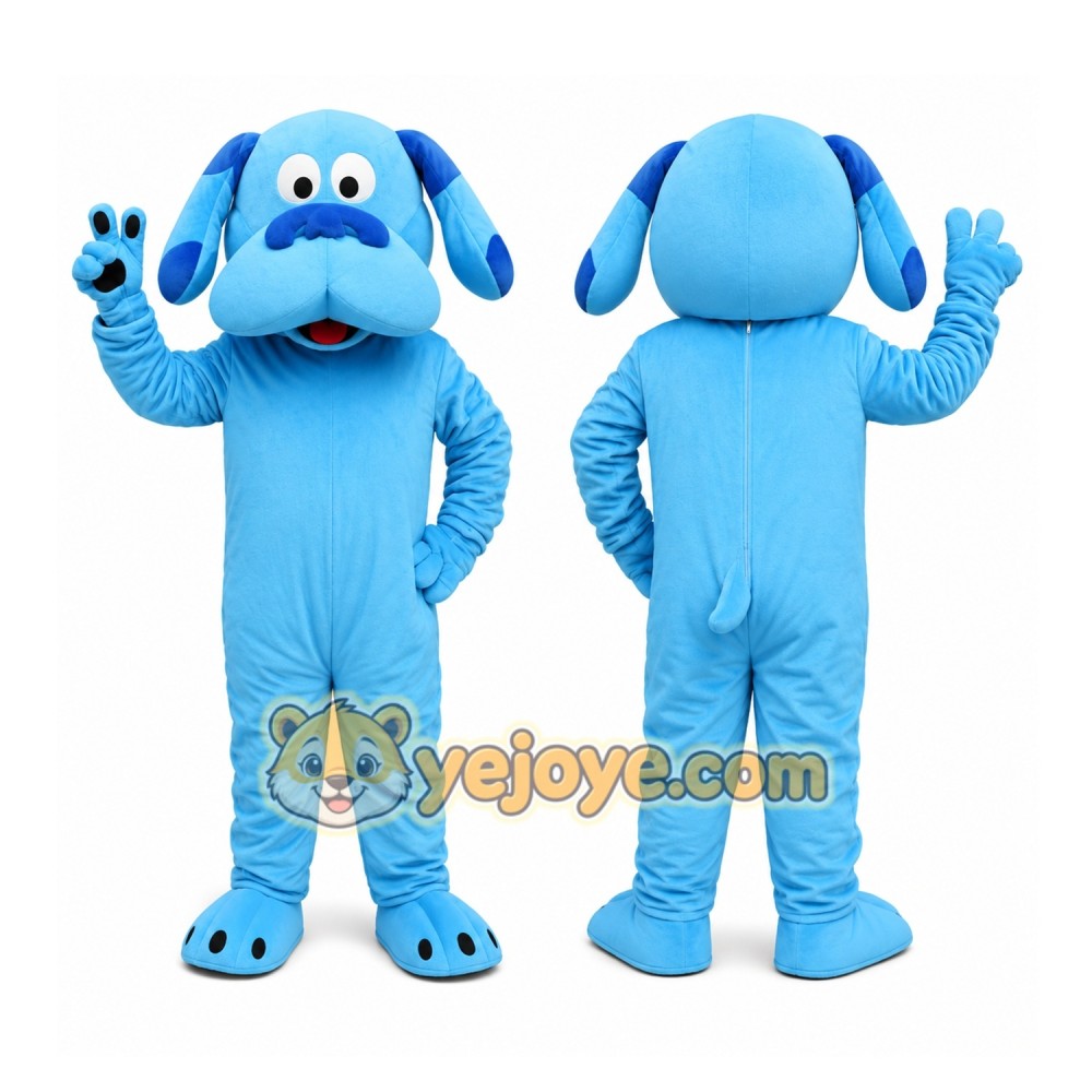 Blue Puppy Mascot Costume