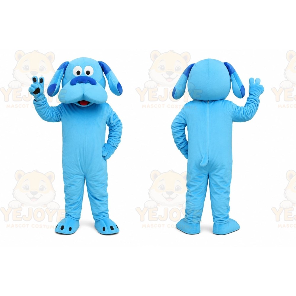 Blue Puppy Mascot Costume