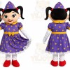 Witch Girl Mascot Costume