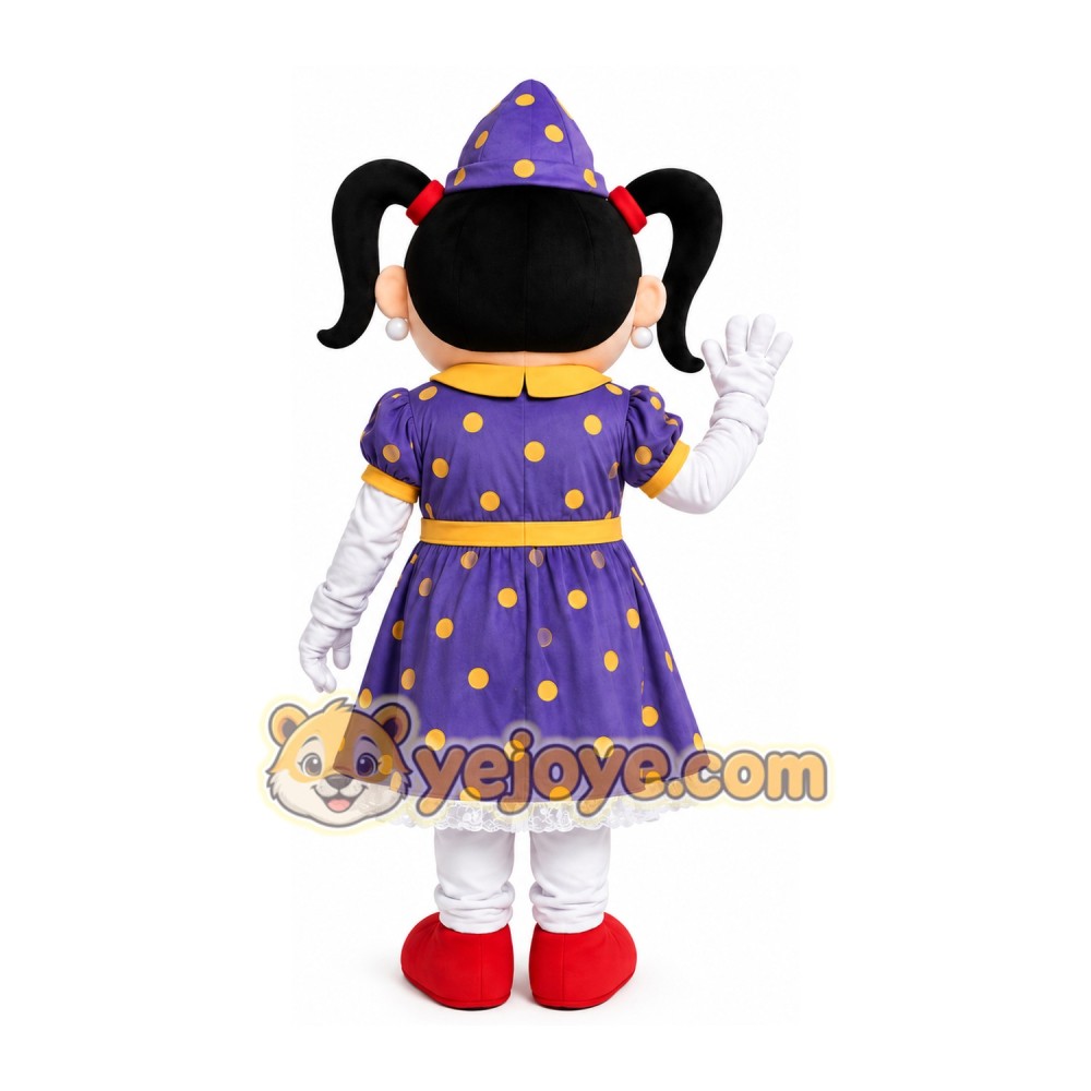 Witch Girl Mascot Costume Witch Girl Mascot Costume