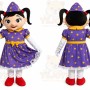 Witch Girl Mascot Costume