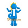 Blue Seahorse Mascot Costume Blue Seahorse Mascot Costume