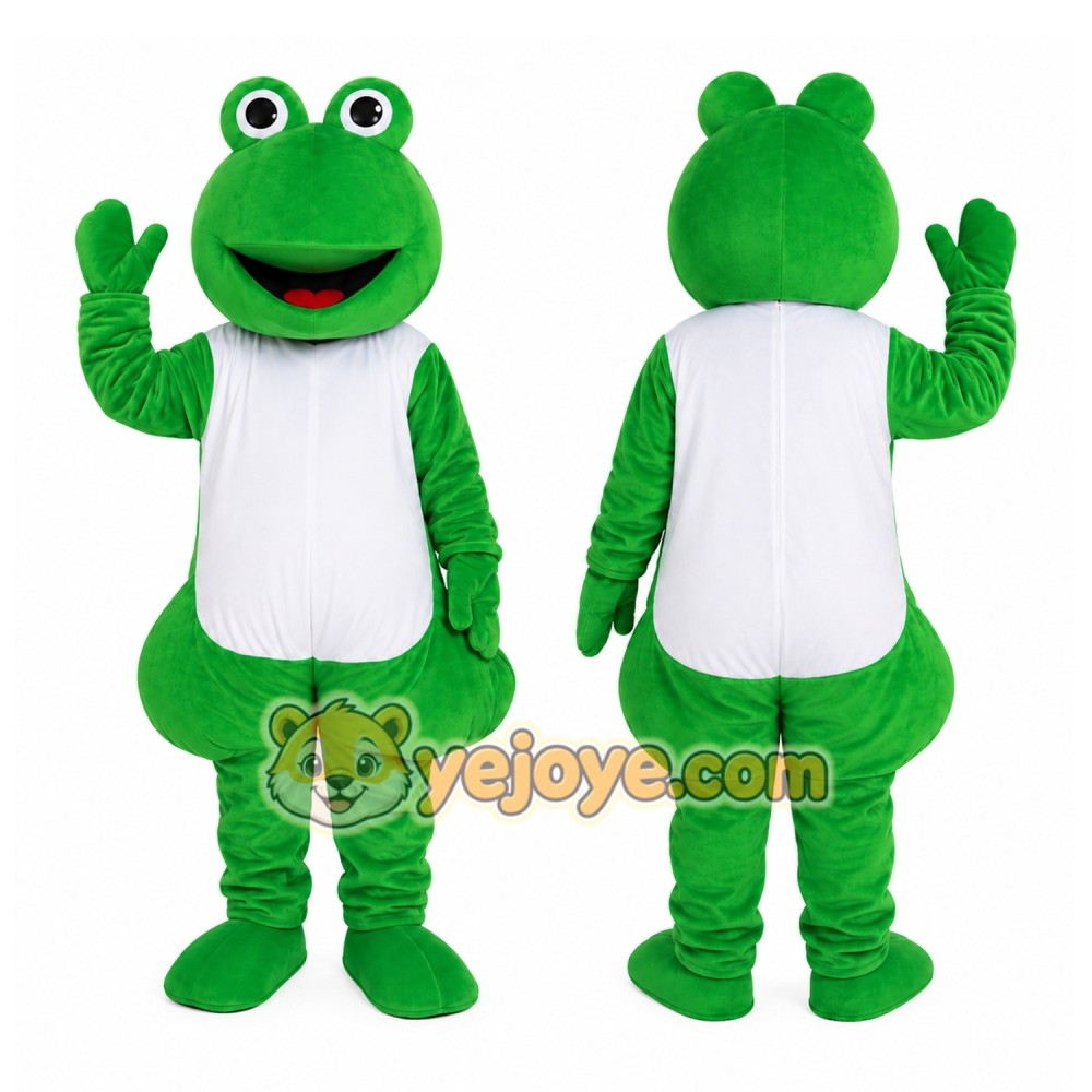 Green Frog Mascot Costume Green Frog Mascot Costume