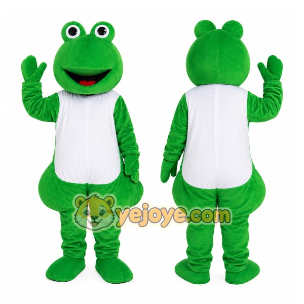 Green Frog Mascot Costume